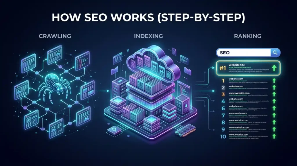 How Does SEO Work Step by Step Process